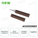 Cylindrical Thermoplastic Magnetic Contact - Brown - CSA