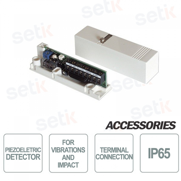 Piezoelectric Sensor White with Contact IP65 - CSA