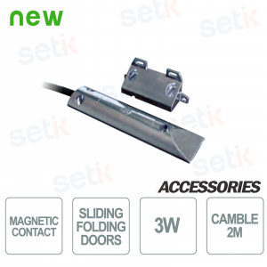 Aluminium contact for garage doors 3W 2 meters - CSA