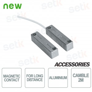 Power contact changeover cable 2 meters - Aluminum