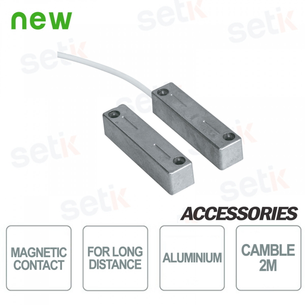 Power contact changeover cable 2 meters - Aluminum