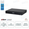 XVR IP ONVIF - 5in1 - FIno a 8MP 4K - 4 canali analogici - Audio - Allarme