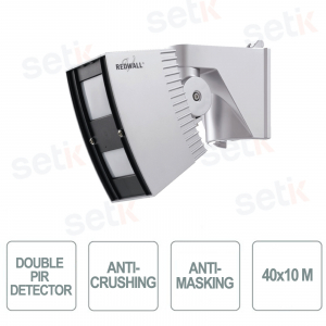 Outdoor 40x10m Anti-Creep and Anti-Mask Dual PIR Detector - Optex