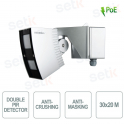 Outdoor 40x4m POE Dual PIR Detector with Creep-Off and Anti-Mask Zone - Optex