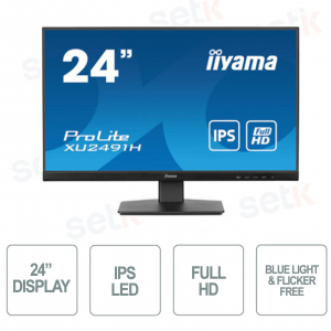 Moniteur avec haut-parleur ProLite 24" IPS FULL HD 0,5 ms sans scintillement – IIYAMA