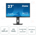 Monitor Prolite 27 Pollici IPS FULL HD 1ms Flicker Free Speaker Has + Pivot - IIYAMA