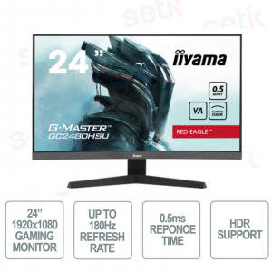 Red Eagle™ 24 Inch Curved Monitor 1500R VA 1920 x 1080 Freesync™