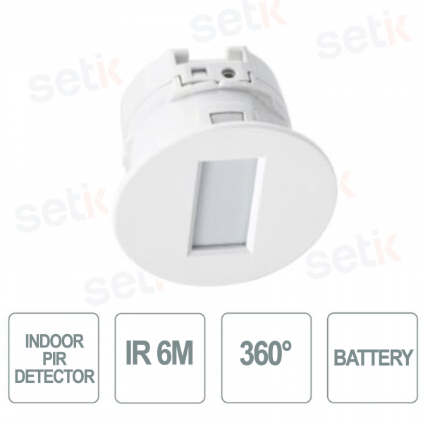 Détecteur PIR intérieur IR 6m 360° alimenté par batterie - Optex