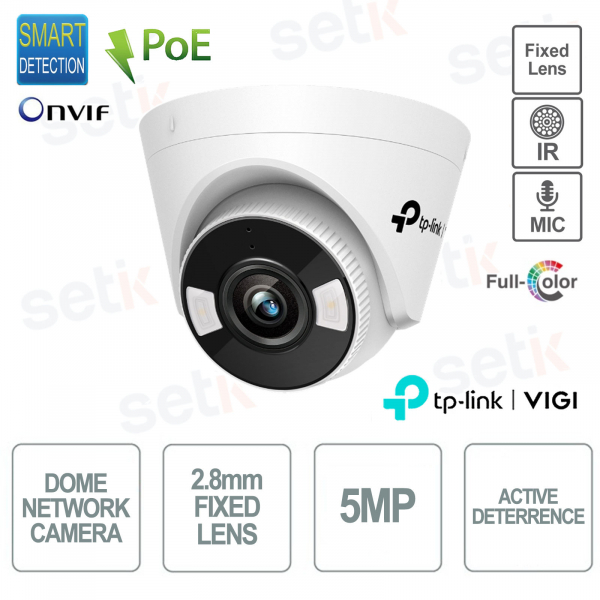 Caméra dôme à vision nocturne couleur TP Link VIGI C450 (2,8 mm) 5 MP