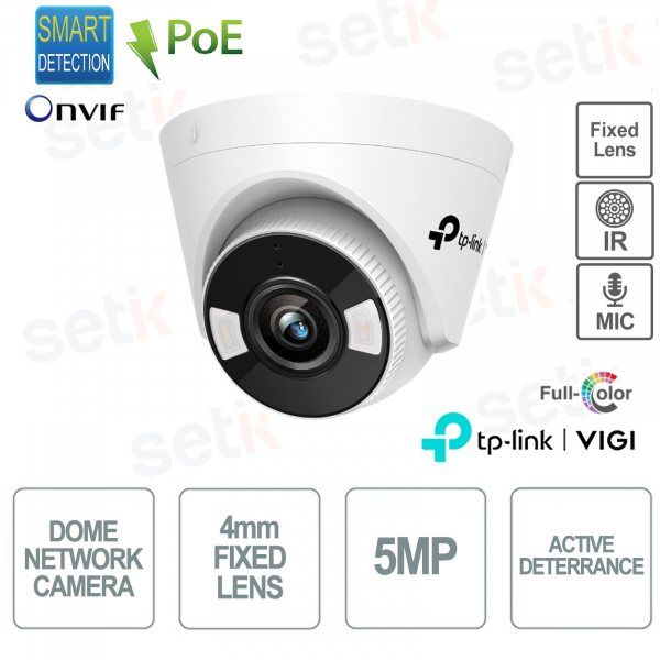 Caméra dôme TP Link VIGI C450 (4 mm) 5 MP 4 mm à vision nocturne couleur