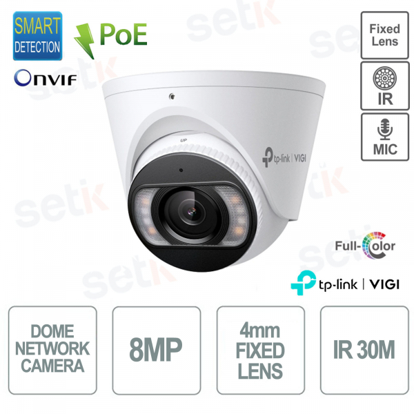 TP Link InSight InSight S485(4mm) ViGi 8MP 4mm External Full Color Night Vision Dome Camera