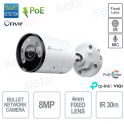 Telecamera Bullet TP Link InSight S385(2.8mm) ViGi 8MP 4mm Esterna Full Color Visione Notturna