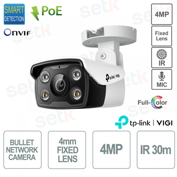TP Link VIGI C340(4mm) 4MP 4mm Full Color Night Vision Bullet Camera