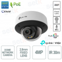 Caméra dôme TP Link Insight S245(2.8mm) ViGi 4MP 2,8 mm à vision nocturne polychrome IK10 et IP67