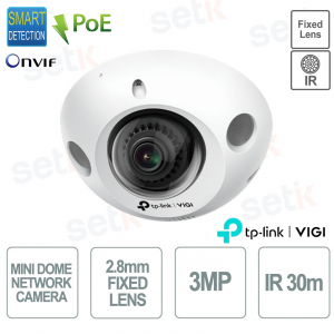 TP Link VIGI C230I Mini Dome Camera(2.8mm) 3MP 2.8mm Night Vision IK08