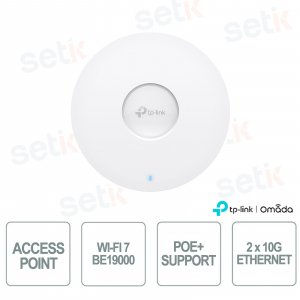 Point d'accès TP-Link Omada EAP783 WiFi 7 tri-bande BE19000 pour réseaux d'entreprise haute densité