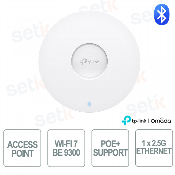 Point d'accès TP-Link Omada EAP772 WiFi 7 tri-bande BE9300 pour réseaux d'entreprise haute densité