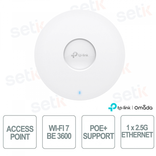 TP-Link Omada EAP723 Access Point WiFi 7 Dual-Band BE3600 per Reti Aziendali ad Alta Densità