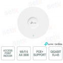 TP-Link Omada EAP653 Indoor WiFi 6 Access Point AX3000 Slim Design for High Density Business Networks