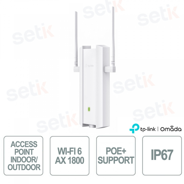 TP-Link Omada EAP625-Outdoor HD Access Point Indoor/Outdoor WiFi 6 AX1800 for High Density Business Networks IP67