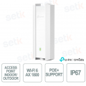 TP-Link Omada EAP610-Outdoor Access Point Indoor/Outdoo WiFi 6 AX1800 per Reti Aziendali ad Alta Densità IP67