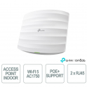 TP-Link Omada EAP245 Point d'accès intérieur WiFi 5 AC1750 MU-MIMO pour réseaux d'entreprise haute densité