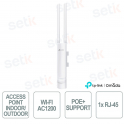 TP-Link Omada EAP225-Outdoor Access Point Indoor/Outdoor WiFi AC1200 MU-MIMO per Reti Aziendali ad Alta Densità