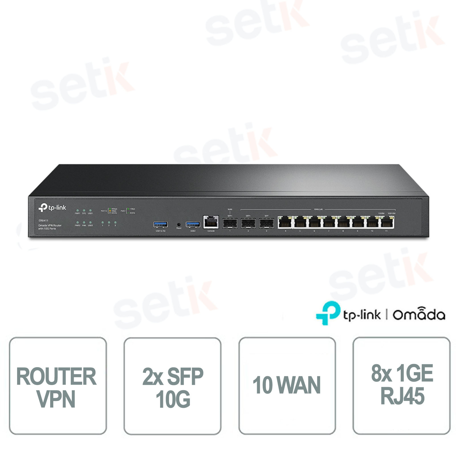 ER8411 - TP-Link ER8411 Multi-WAN VPN Router | Fast