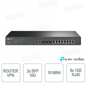 TP-Link Omada ER8411 Multi-WAN VPN Router with 10G ports