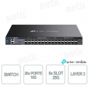 Commutateur TP-Link Omada SX6632YF 26 ports 10G et 6 emplacements 25G - L3 géré