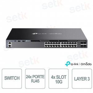 TP-Link Omada SG6428X Switch 24 Gigabit ports & 4 10G slots - Managed L3