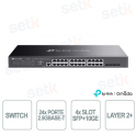 TP-Link Omada SG3428X-M2 Switch 24 Ports 2.5GBASE-T and 4 SFP+ 10GE slots - Managed L2+