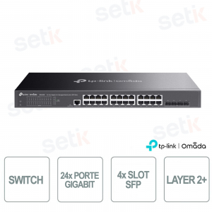 TP-Link Omada SG3428 Switch 24 Porte Gigabit e 4 slot SFP - Managed L2+