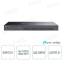 Conmutador TP-Link Omada SX3016F de 16 puertos 10GE SFP+ - Capa 2+ administrada