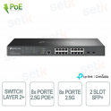 TP-Link Omada SG3218XP-M2 Switch with 16 2.5G Ports, 2 10GE SFP+ Ports and 8 PoE+ Ports - Managed L2+