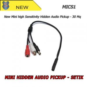 MICS1 - Nuovo Microfono Ambientale a 3 Connettori - 30Mq - Setik 
