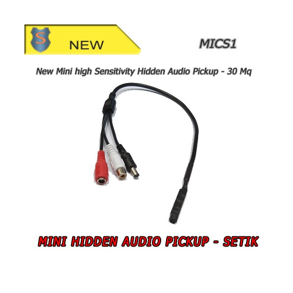 Microphone Environnemental 3 Connecteurs - Haute Sensibilité 30Mq - Setik
