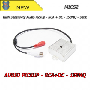 Conector de micrófono ambiental RCA + DC - Alta sensibilidad 150MQ - Setik