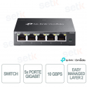 TP-Link Omada ES205G Switch con 5 porte Gigabit - Easy Managed