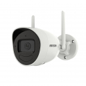 Caméra bullet WiFi 4 MP, vision nocturne infrarouge 4 mm, audio bidirectionnel 30 m, IP66, H.265+, WDR 120 dB - Hikvision
