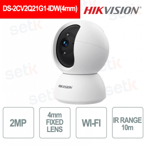 2MP PT Fixed Network Camera 4mm Optics - IR 10m - Hikvision