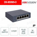 Commutateur réseau Gigabit Hikvision 5 ports 2K