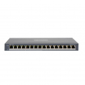 Hikvision 16-port switch including 8 PoE ports and 8 RJ45 ports Network switch