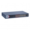 Commutateur intelligent PoE Hikvision 16 ports 10/100 Mbps + 1 Gigabit RJ45 + 1 × Gigabit Combo