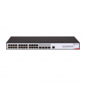 Commutateur réseau - 24 ports Gigabit RJ45 - 4 ports Gigabit fibre optique - Hikvision