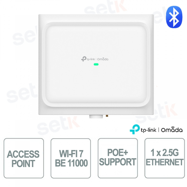 TP-Link Omada EAP772-Outdoor Access Point WiFi 7 Tri-Band BE11000 per Reti Aziendali ad Alta Densità