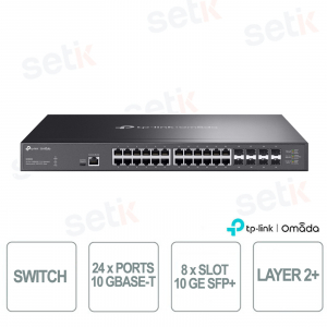 Commutateur Omada SX3832 24 ports 10GBASE-T + 8 emplacements 10GE SFP+ - L2+ géré