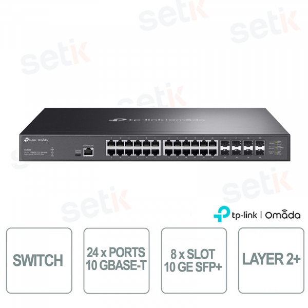 Omada SX3832 Switch 24 Ports 10GBASE-T + 8 Slots 10 GE SFP+ - Managed L2+