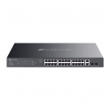 Commutateur PoE+ 24 ports TP-Link Omada ES228GMP avec 2 ports Gigabit SFP - Gestion facile