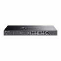 TP-Link Omada ES220GMP Switch with 16 PoE+ Ports - 2 Gigabit SFP ports - 2 Gigabit RJ45 ports - Easy Managed